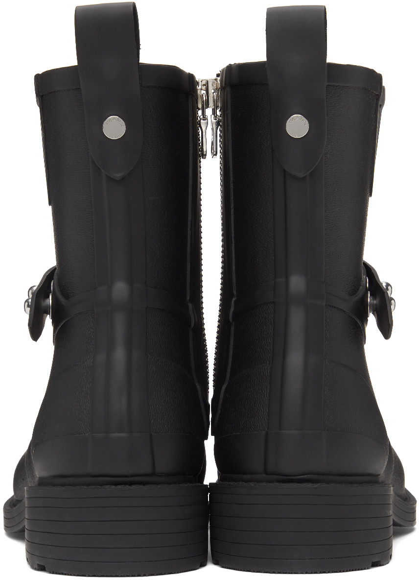 RAG & BONE SIDE ZIPPER SPLICING RAIN BOOTS