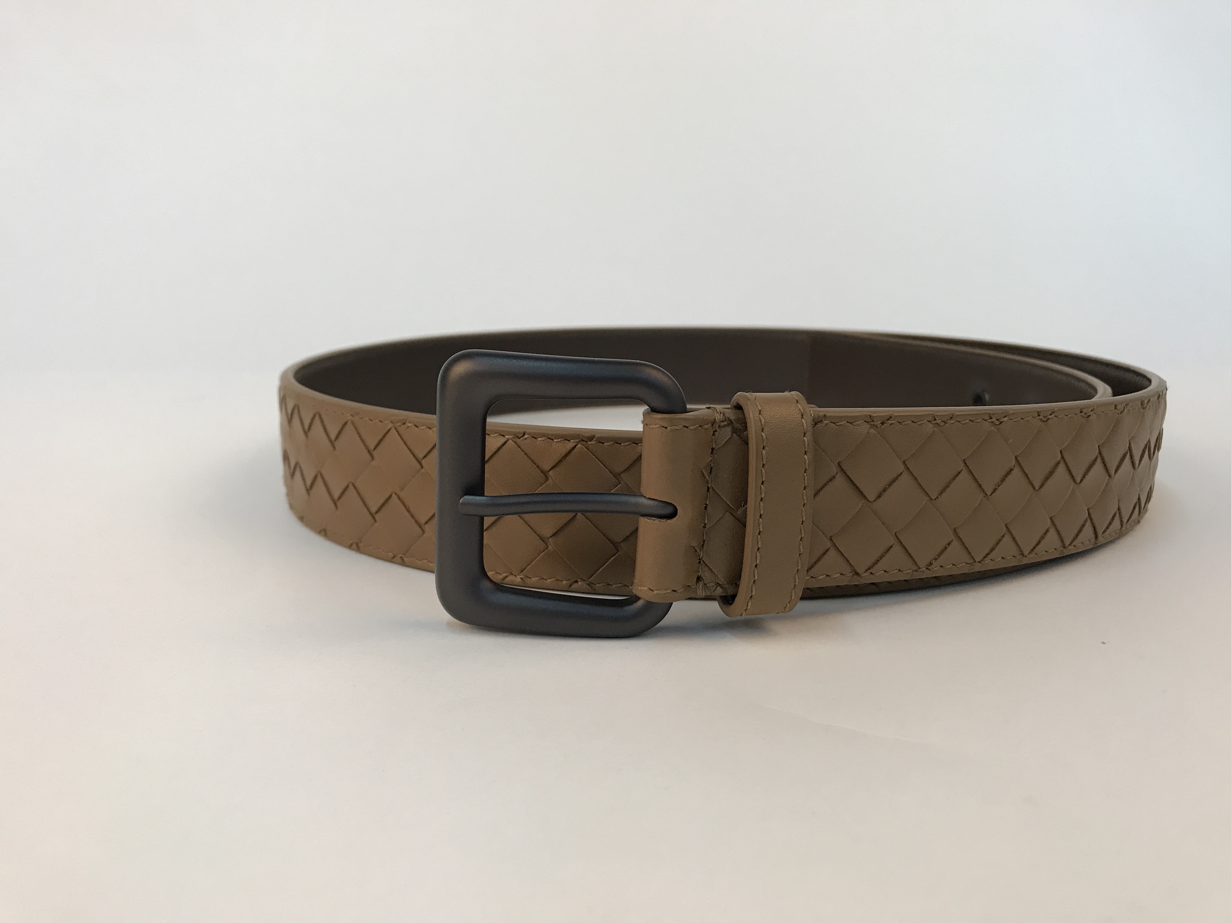 Bottega Veneta Weave A Belt In Green