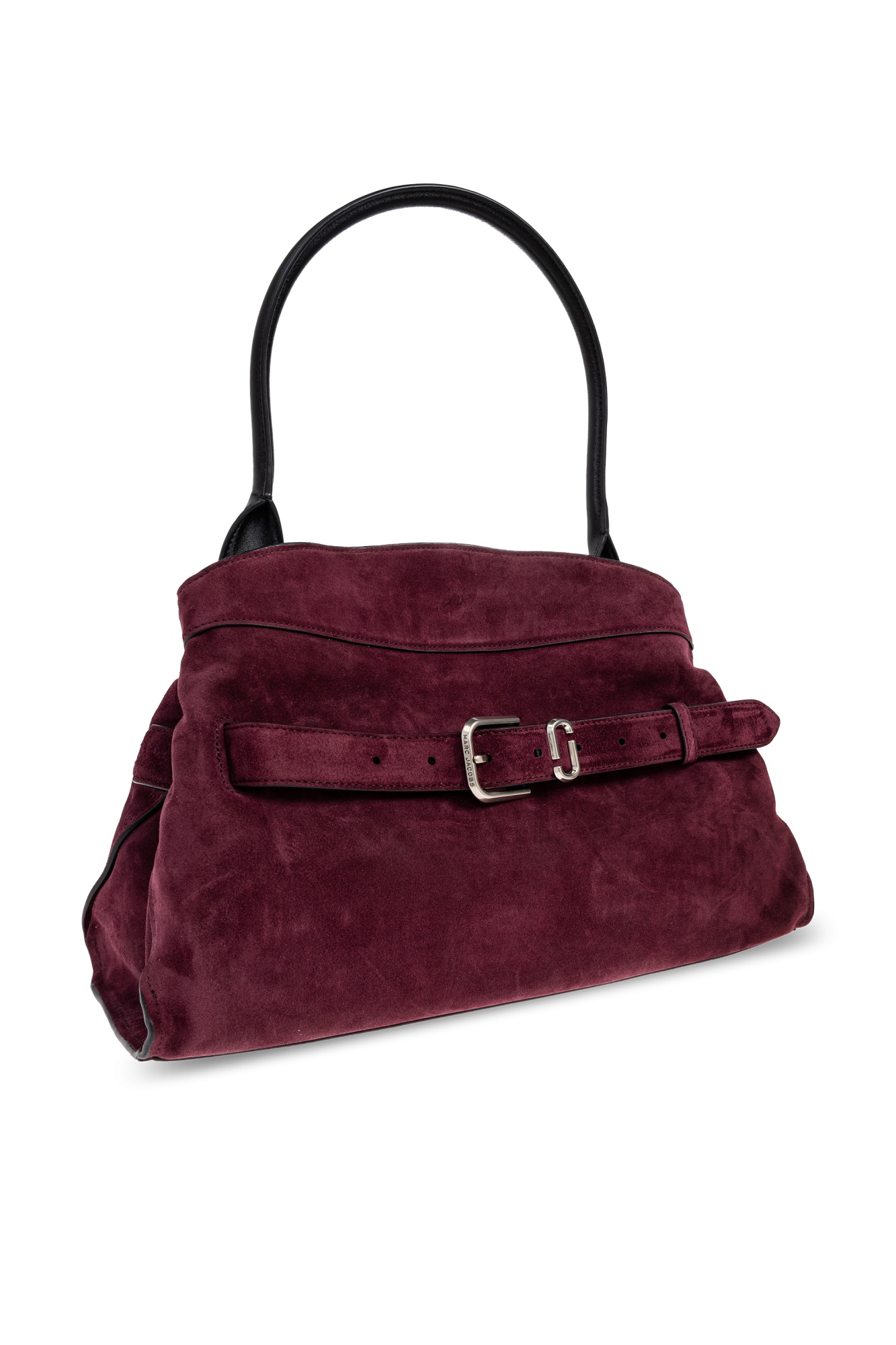 Marc Jacobs Logo Shoulder Bag In Burgundy