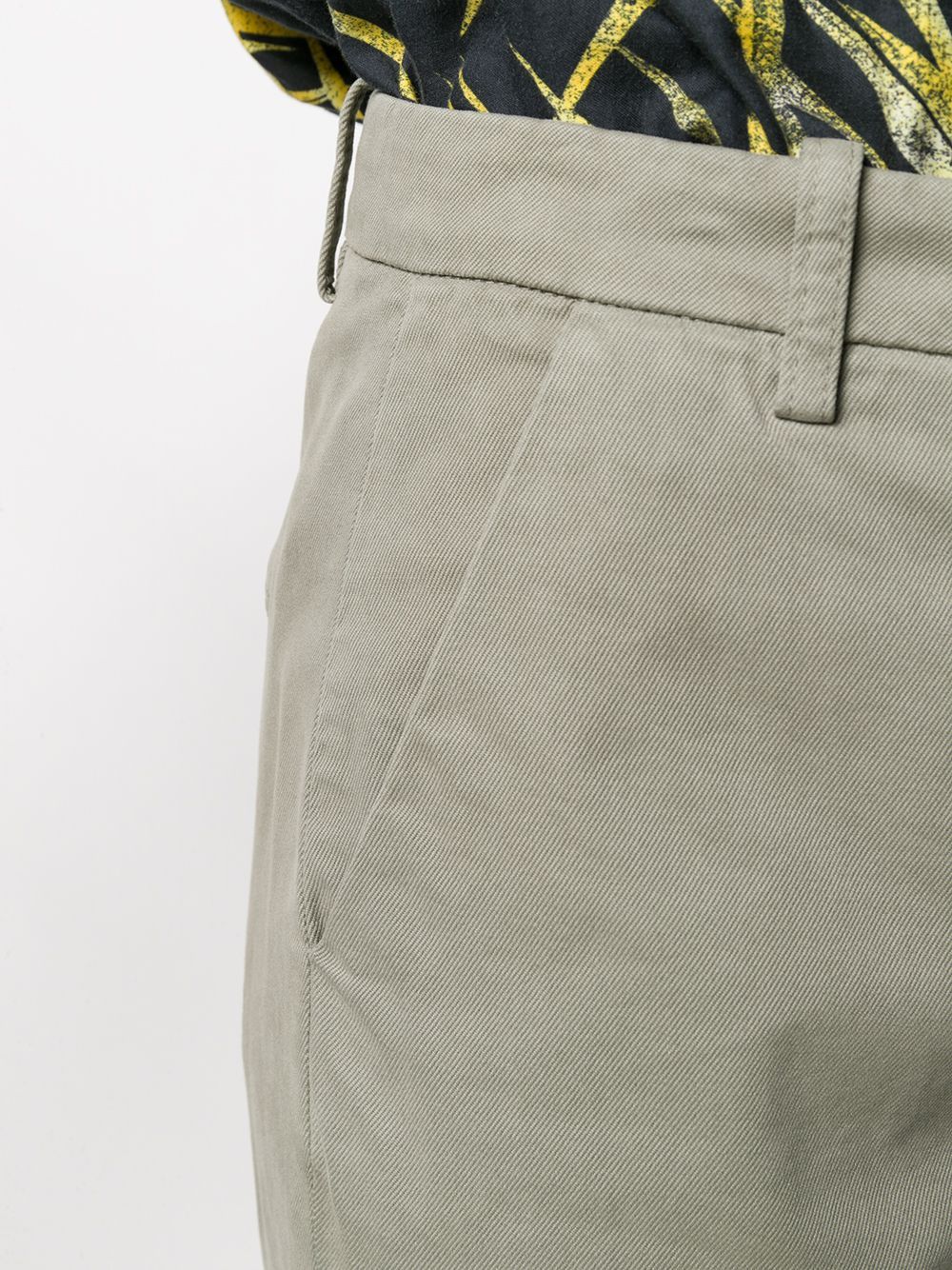 Aspesi Low-waist Flared Trousers In Green
