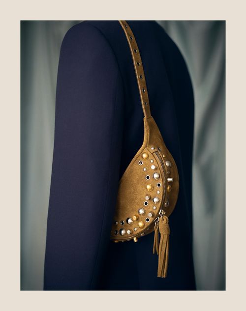 Valentino Zippered Waist Pack In Brown