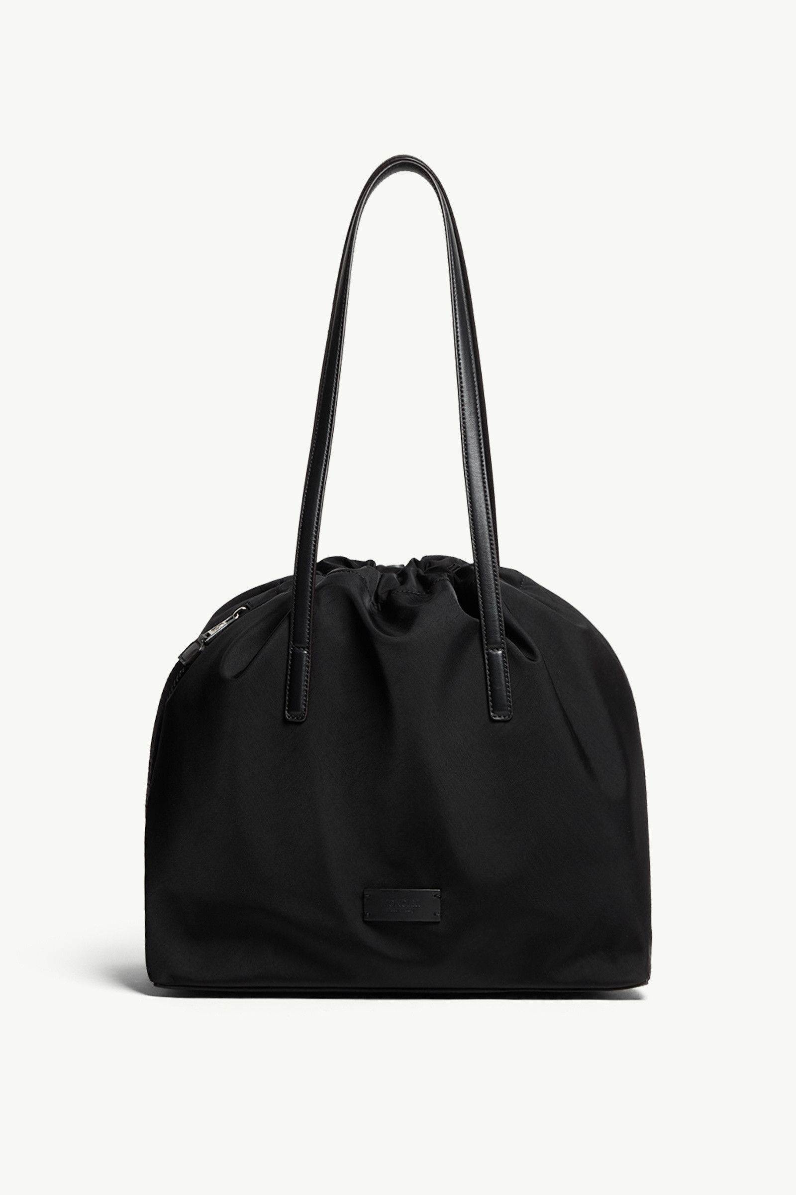 Moncler Drawstring Shoulder Bag In Black