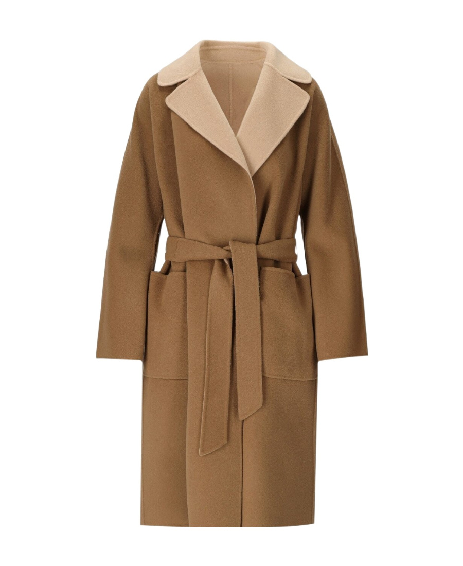 WEEKEND MAX MARA DOUBLE-SIDED COAT WITH WAIST AND LONG SLEEVES