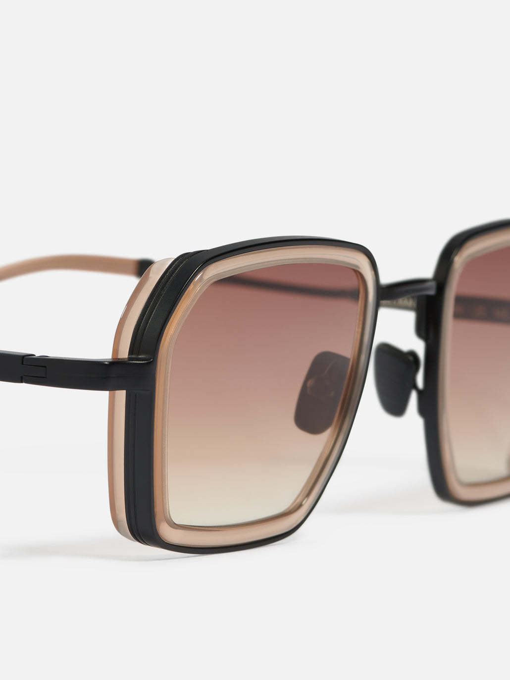 John Dalia Full Frame Sunglasses In Nude