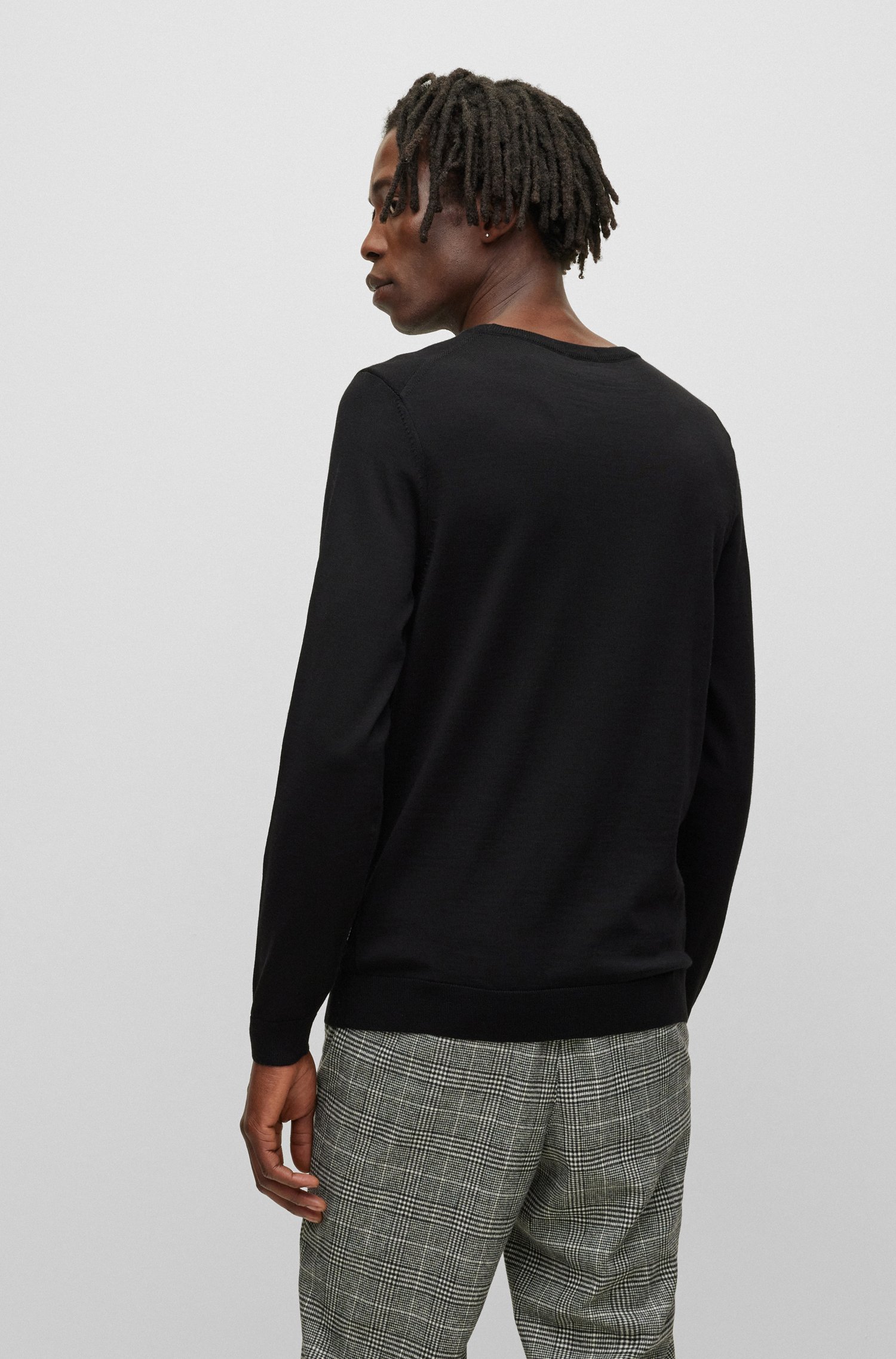 HUGO BOSS LENO FINE-KNIT JUMPER