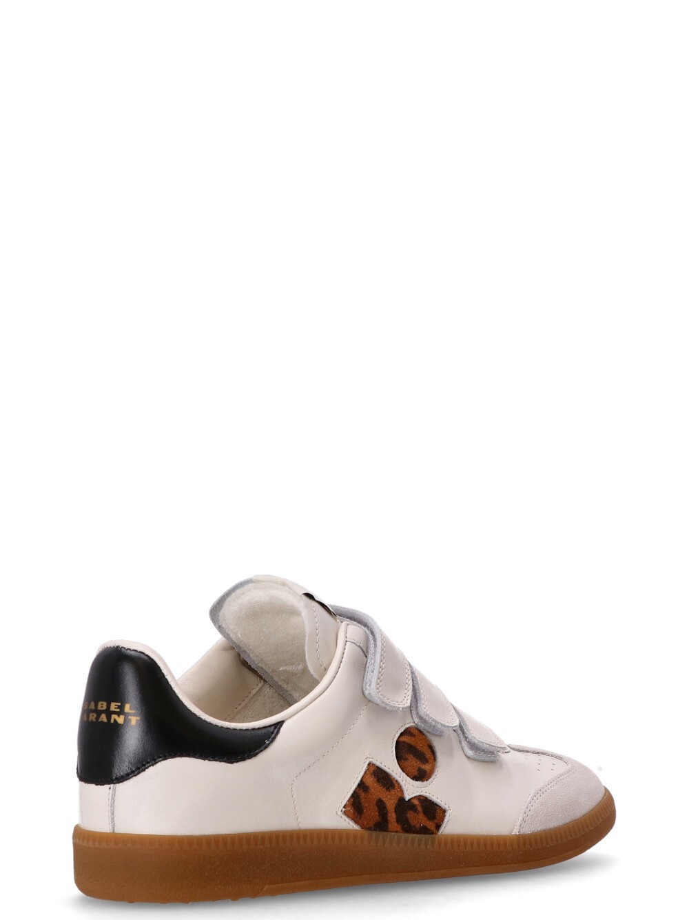 Isabel Marant White Leather Sneakers In Multi