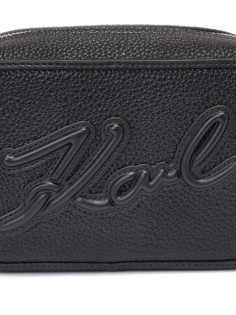 Karl Lagerfeld K/skuare Grainy Camera Bag In Black