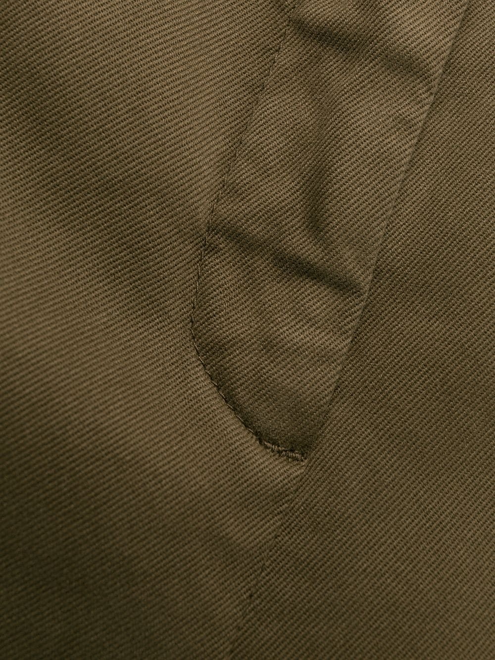 Aspesi Low-waist Flared Trousers In Green