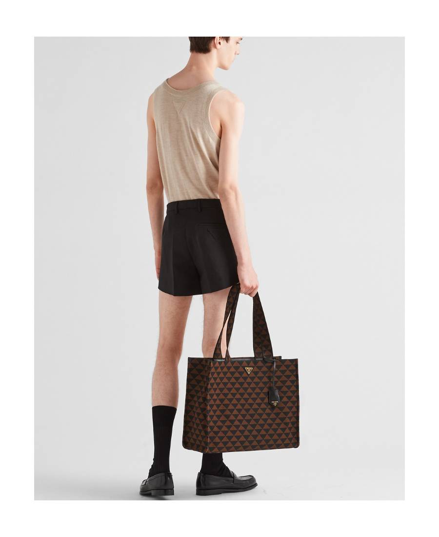 Prada Cashmere Knitted Vest In Yellow