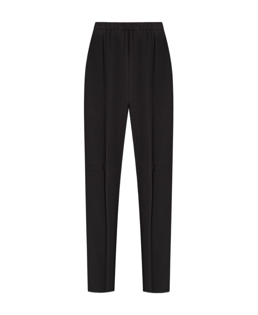 FABIANA FILIPPI FABIANA FILIPPI ELASTICATED WAISTBAND STRAIGHT CREPE TROUSERS