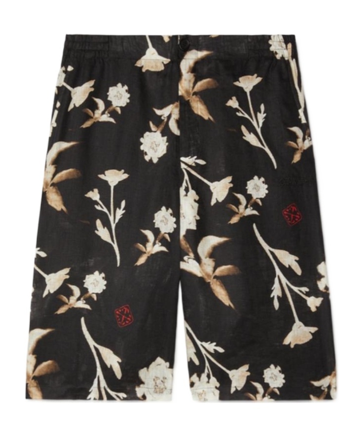 Off-white Pattern Shorts In Black