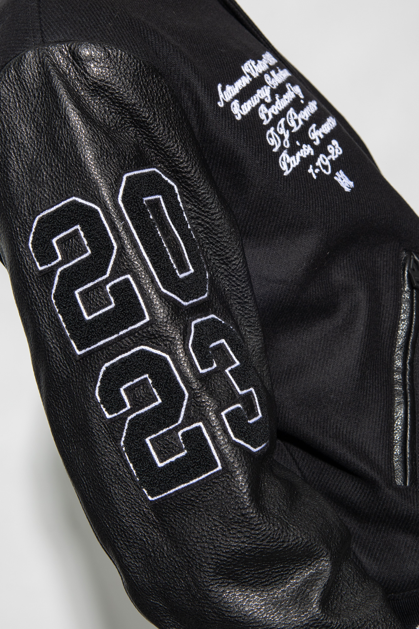 AMIRI LOGO-APPLIQUÉ VARSITY JACKET