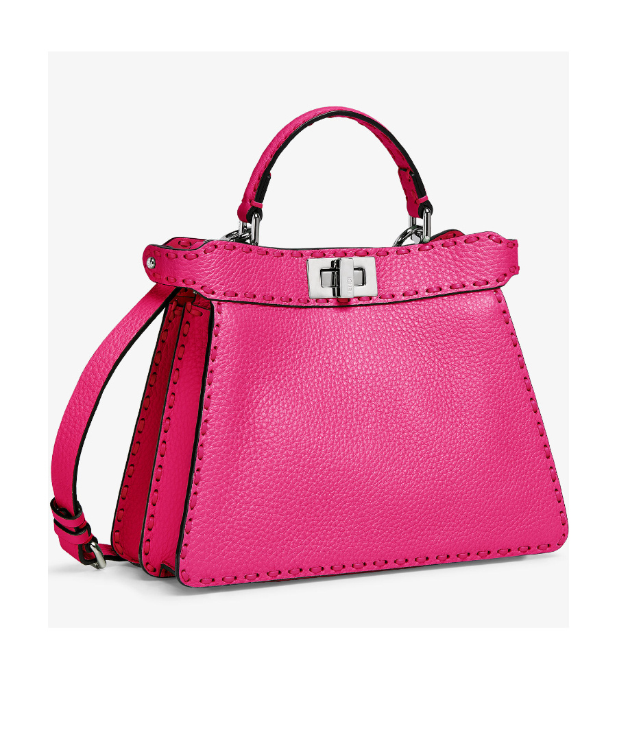 Fendi Logo Shoulder Bag In Pink