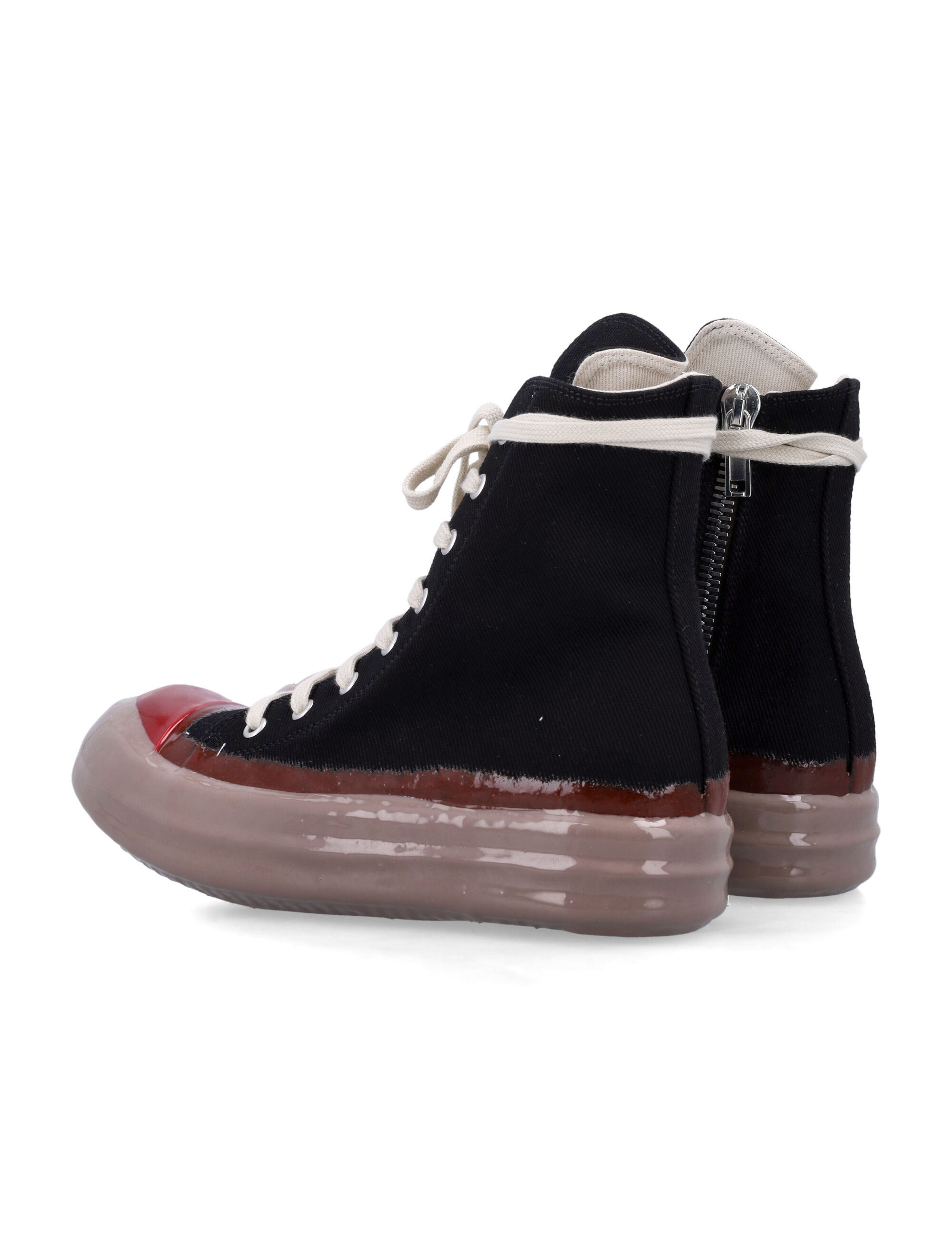 Rick Owens Drkshdw Lace-up High-top Sneakers In Black