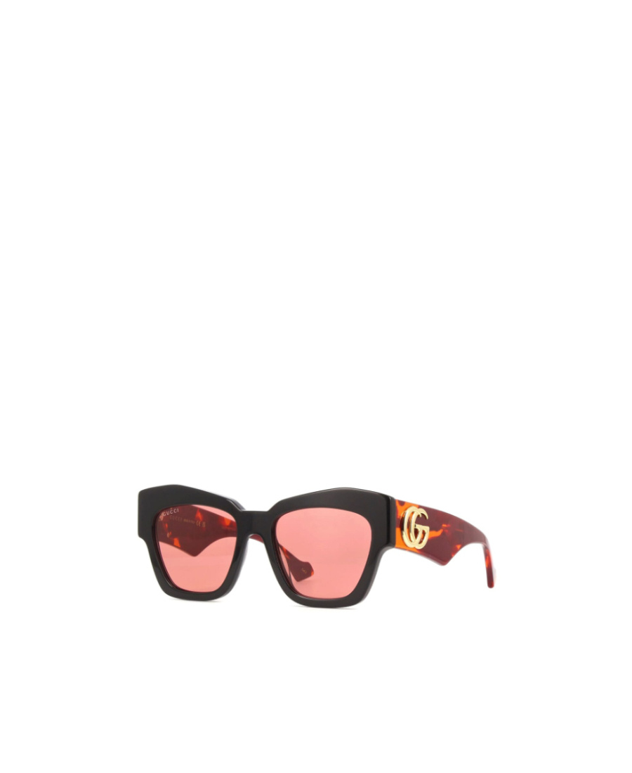 Gucci Womens Black Gc002123 Gg1422s Cat-eye-frame Acetate Sunglasses In Pink