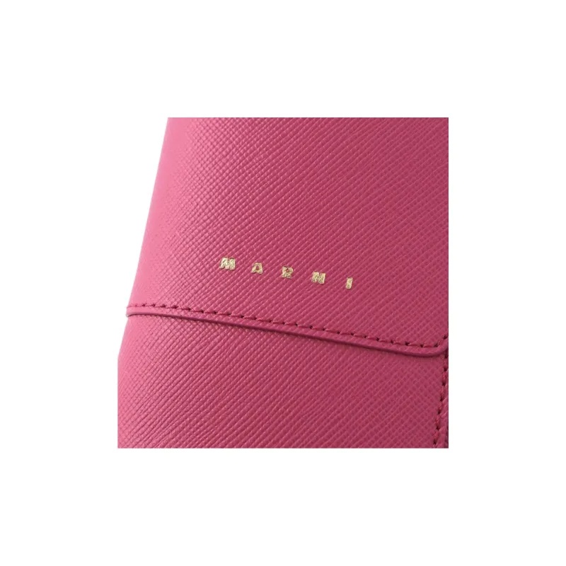 Shop Marni Folding Wallet In Pink