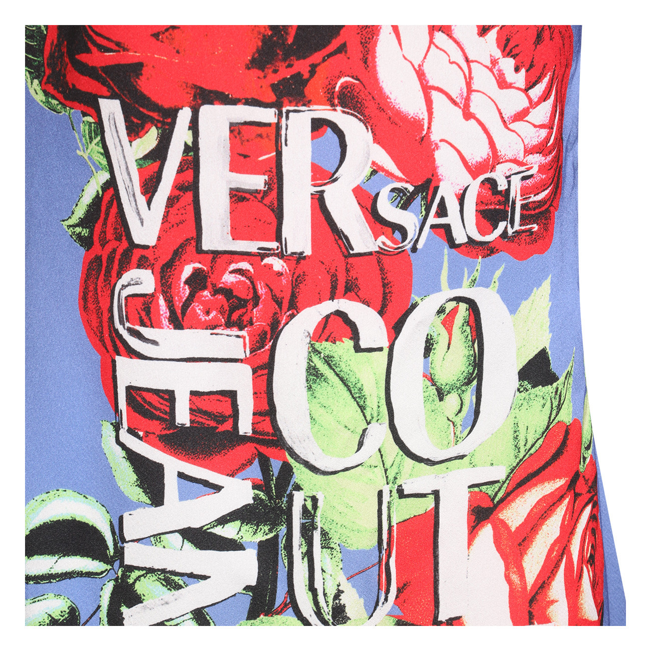VERSACE JEANS GRAPHIC-PRINT SLEEVELESS MINI DRESS