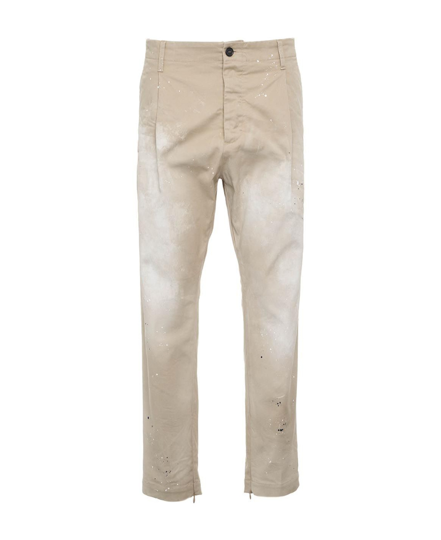 Dsquared2 Stamped Hybrid Tapered-leg Trousers In Gray