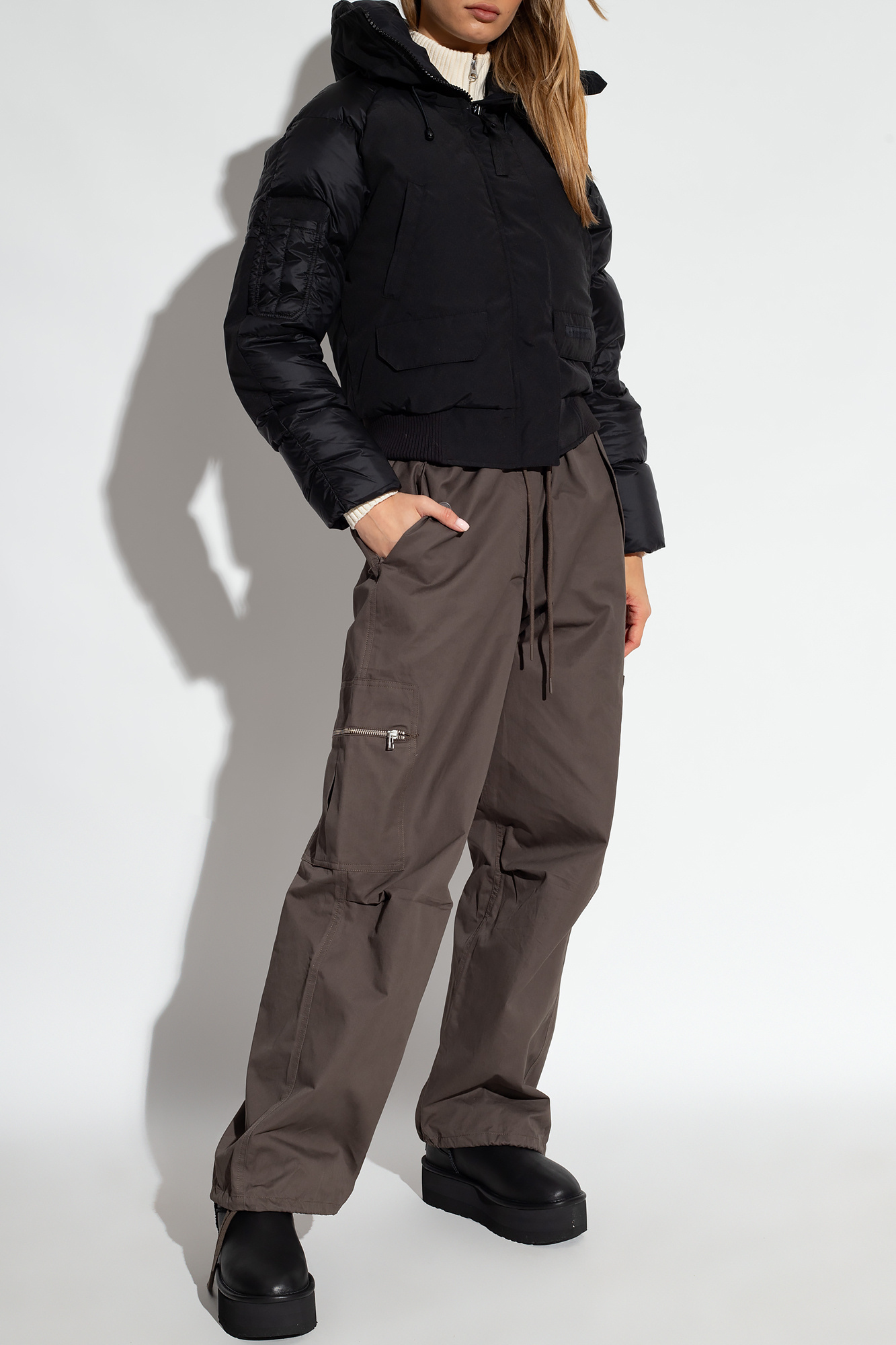 Canada Goose Paradigm Chilliwack Hooded Bomber Jacket In Black
