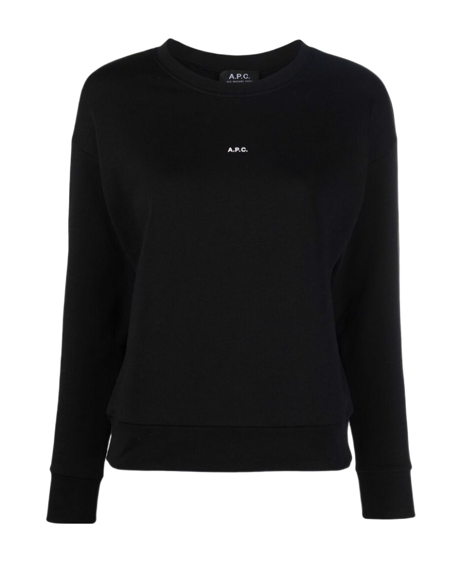 Apc Navy Asics Edition Stone Sweatshirt In Black