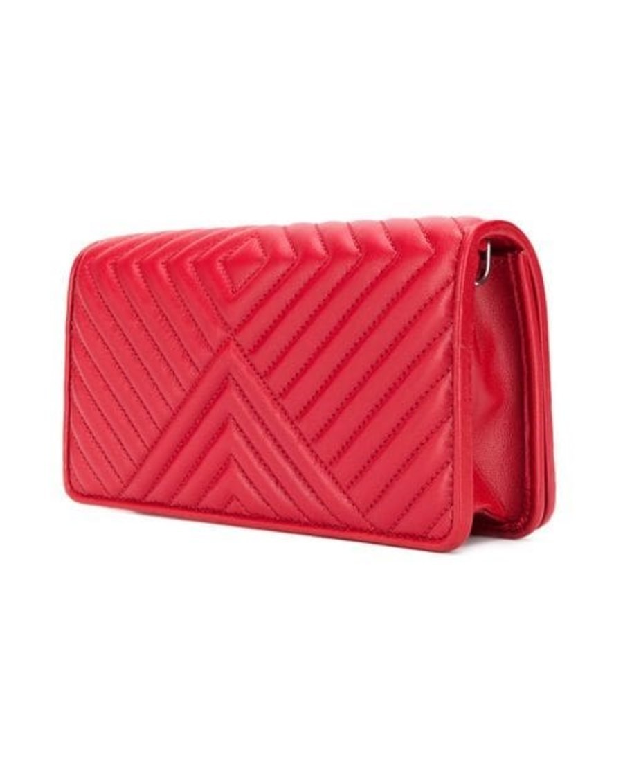 Prada Quilted Mini Single Shoulder Woc In Red