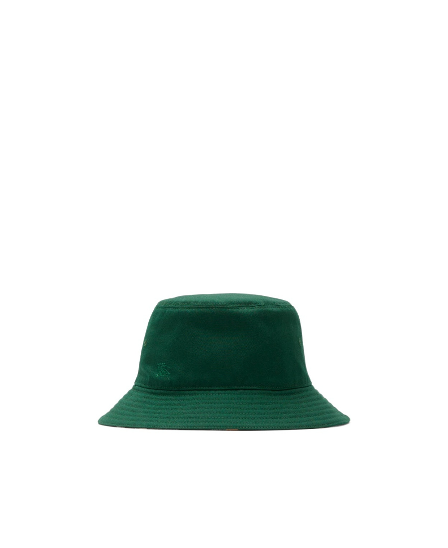 Burberry Check-pattern Reversible Bucket Hat In Green