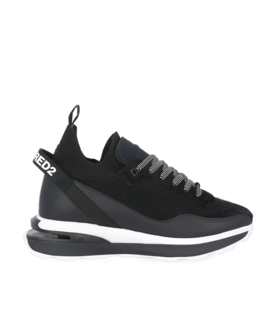 Dsquared2 Logo-print High-top Sneakers In Black