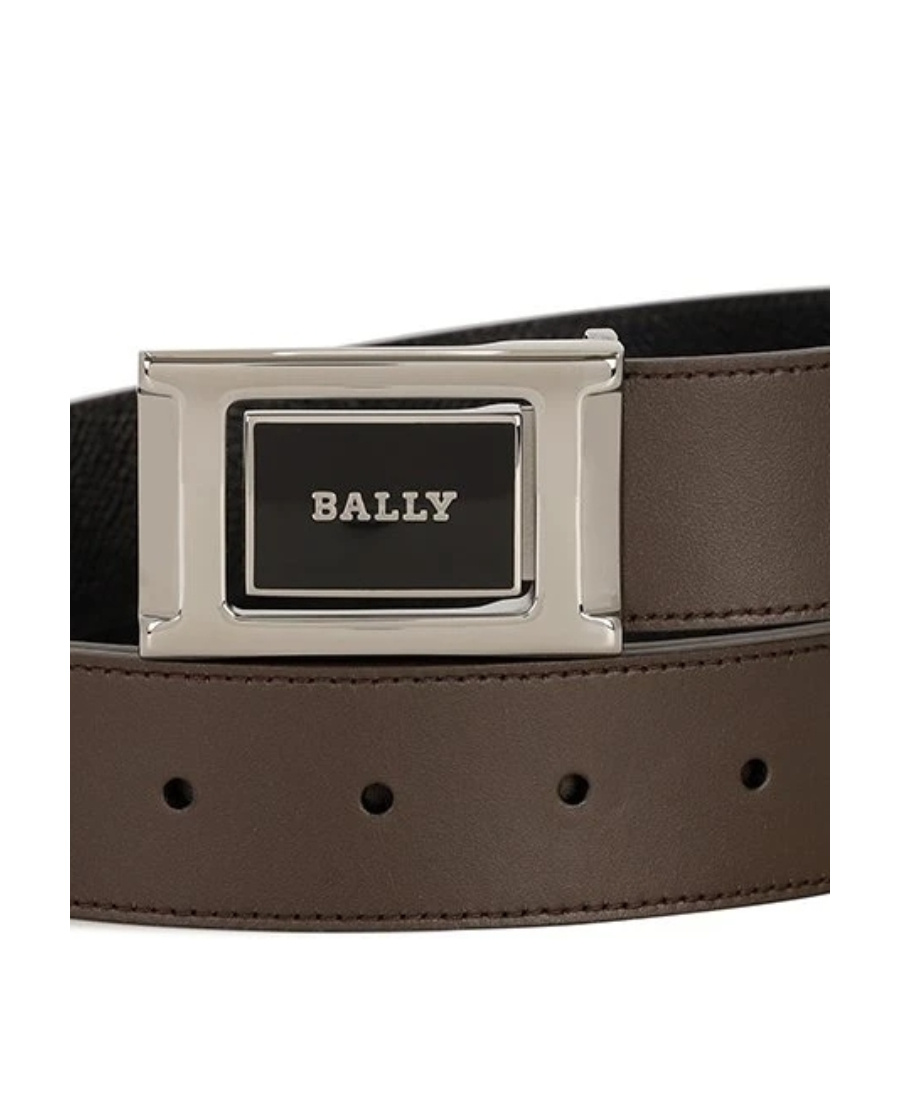 Bally Logo Belt In Brown
