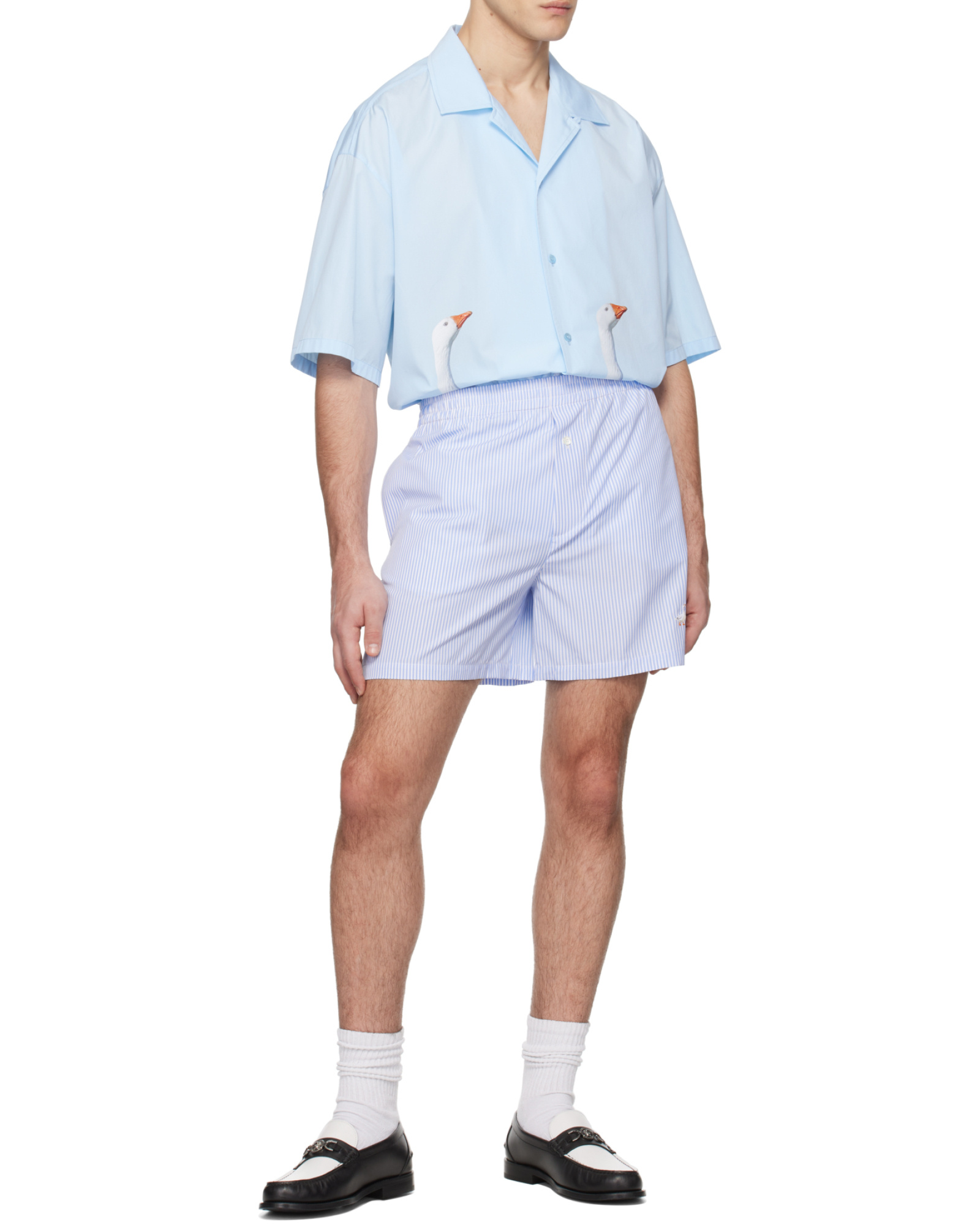Moschino Short-sleeved Shirt In Blue