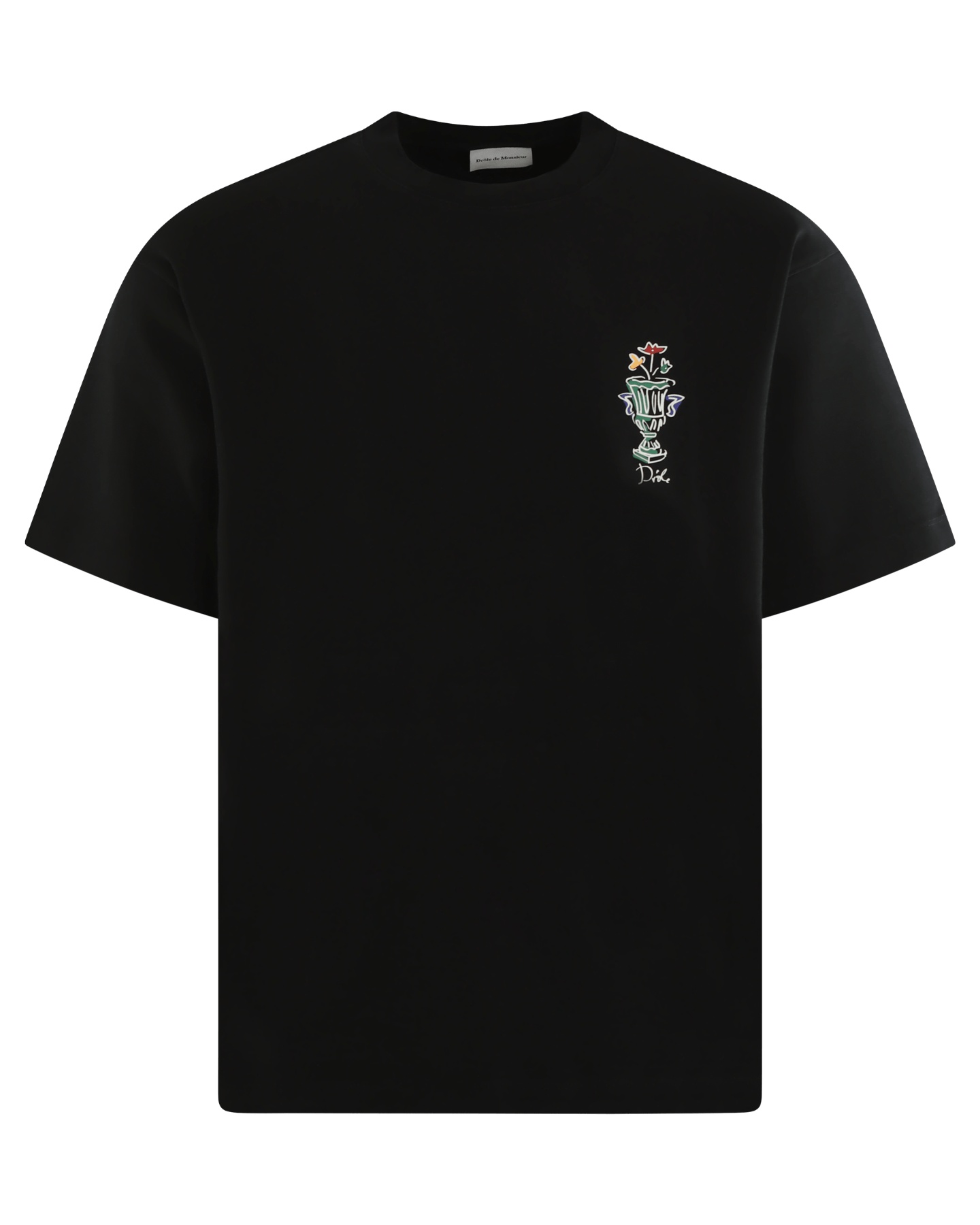 Drôle De Monsieur Le Vase T-shirt In Black