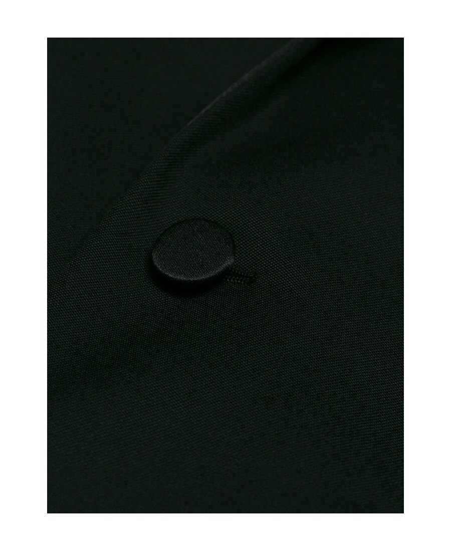 Saint Laurent Wool Gabardine Classic Blazer In Black