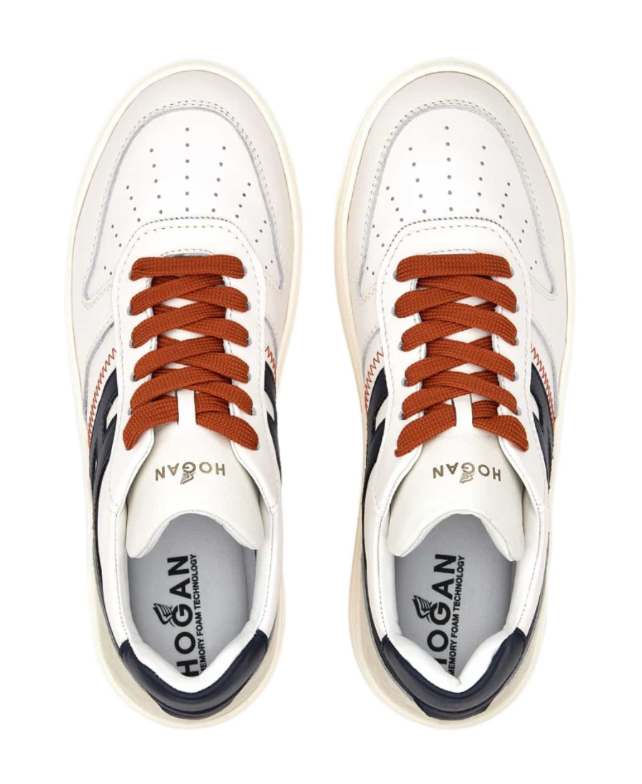 Hogan Logo-patch Low-top Sneakers In White