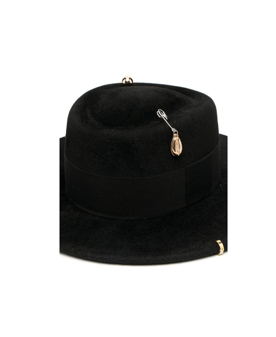 Ruslan Baginskiy Gambler Felt Hat In Black