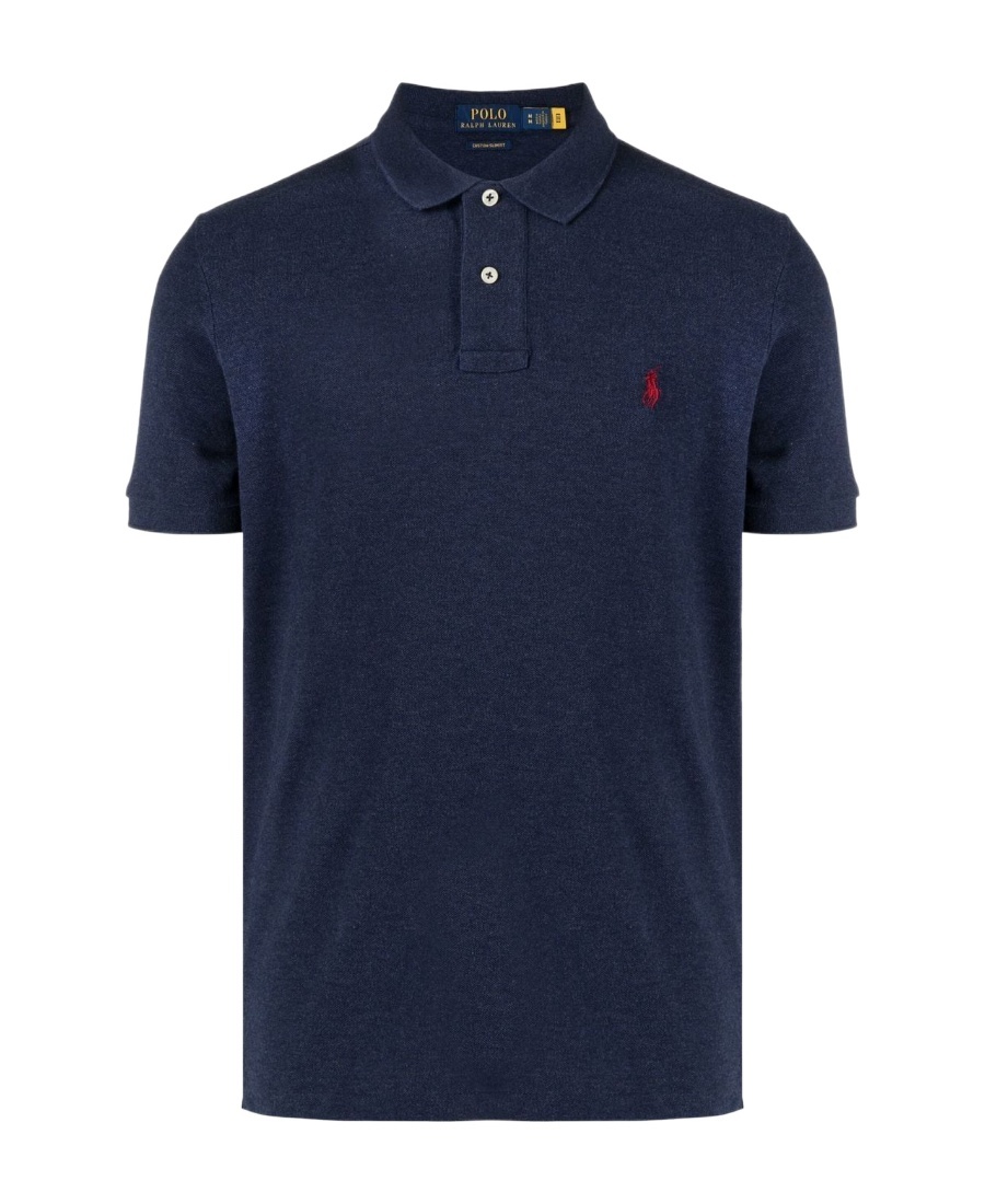 Polo Ralph Lauren Cotton Polo Shirt With Embroidered Logo In Black