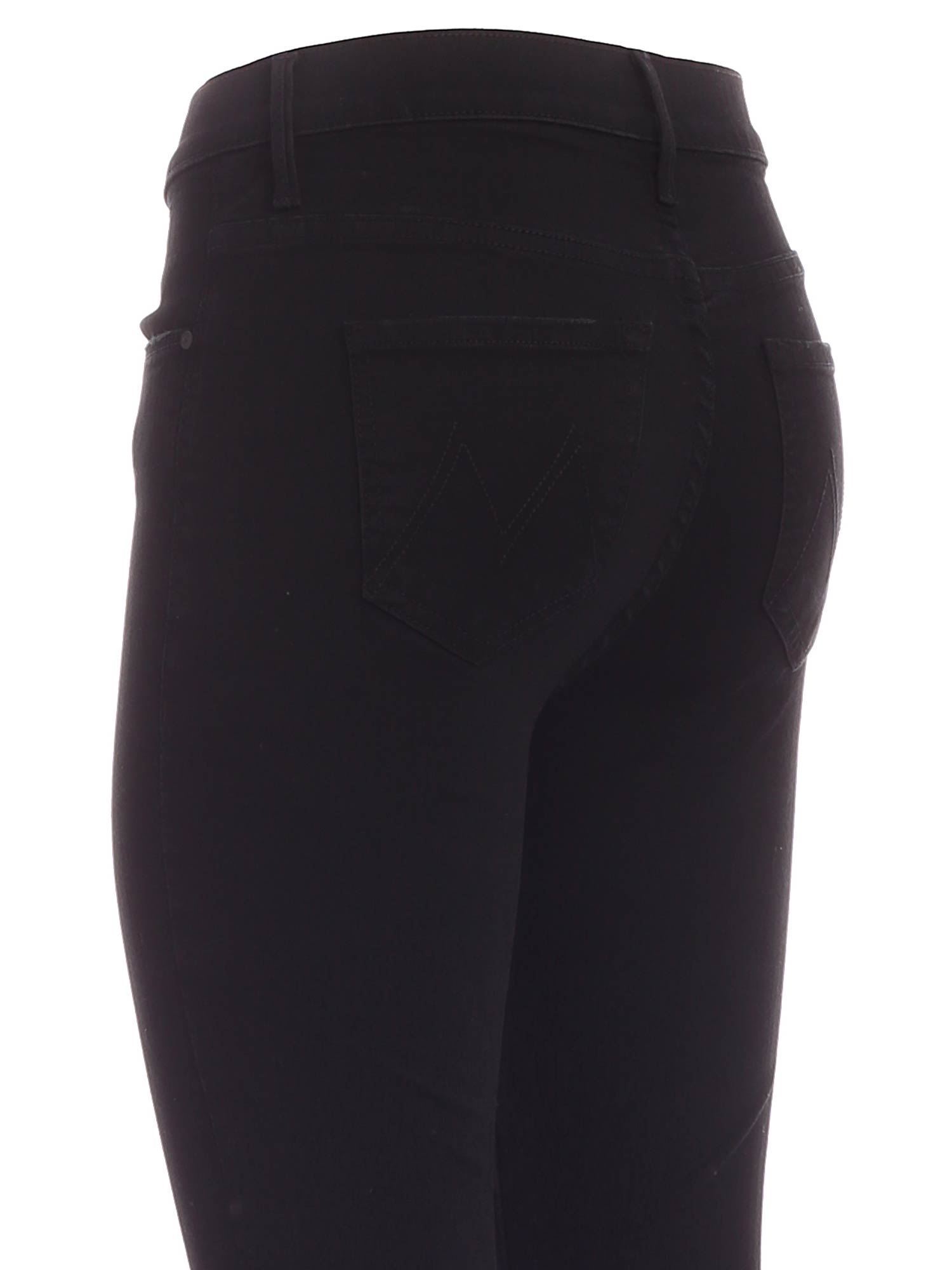 Mother The Weekender Mid-rise Flare Jeans In Black