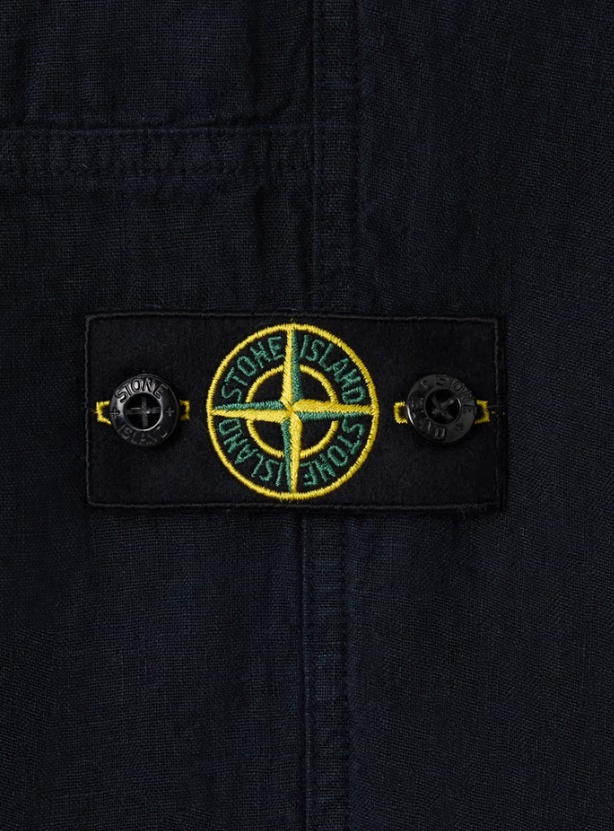 Stone Island Regular Fit Trousers With Elasticated Waistband In Blue