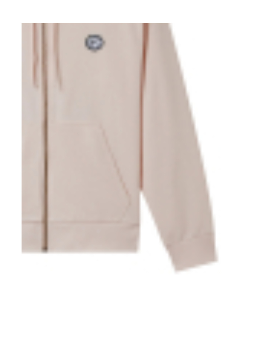 Apc Logo Zipper Casual Jacket In Nude