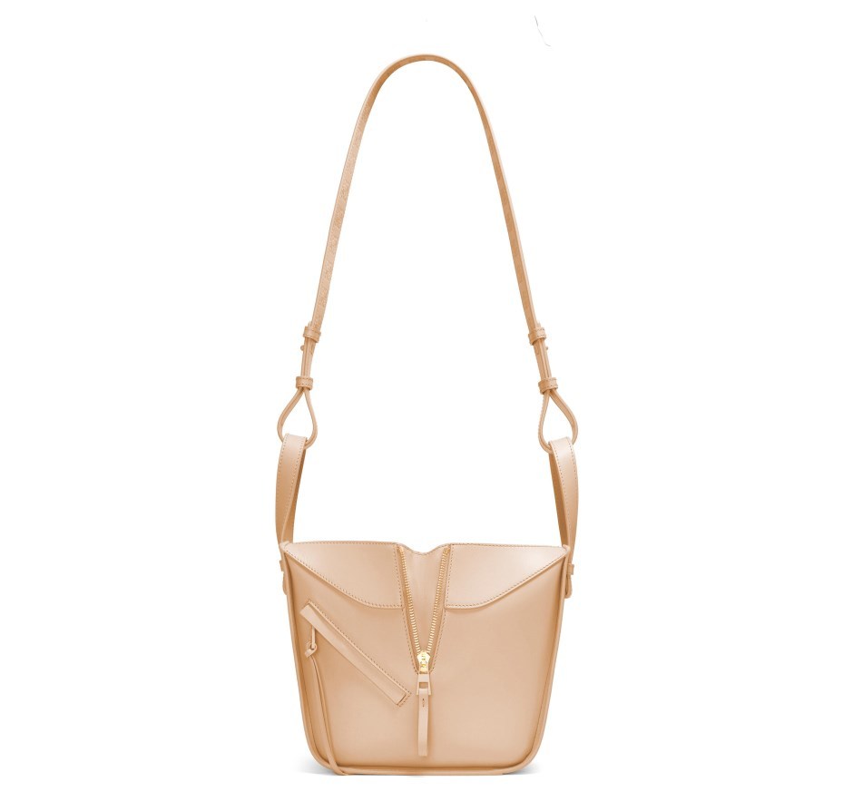 Loewe Hammock Small Leather Convertible Crossbody Bag In Nude