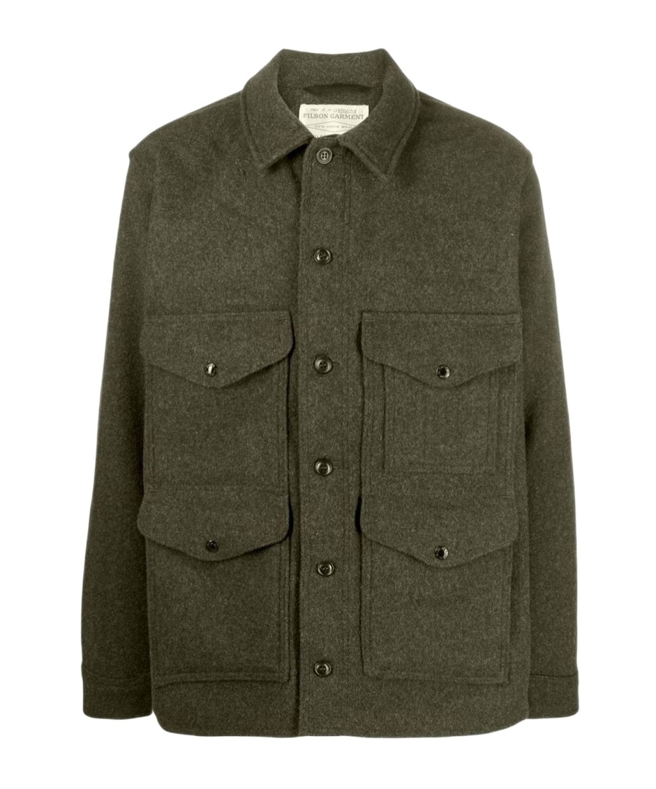 Filson Button-front Shirt Jacket In Green