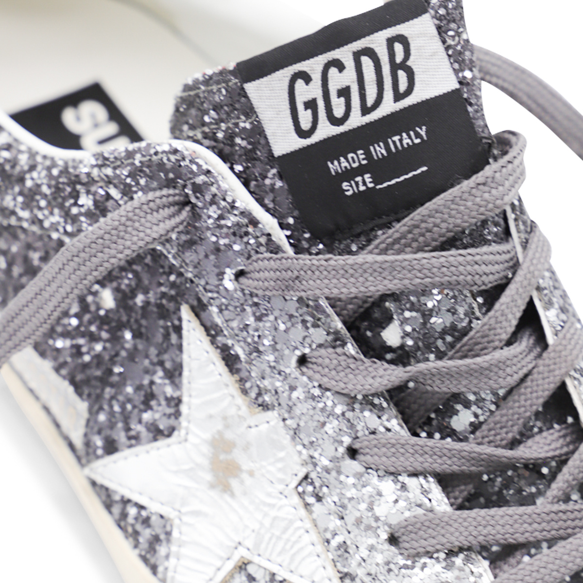 Golden Goose Sparkling Low Top Sneakers With Star Emblem In Metallic