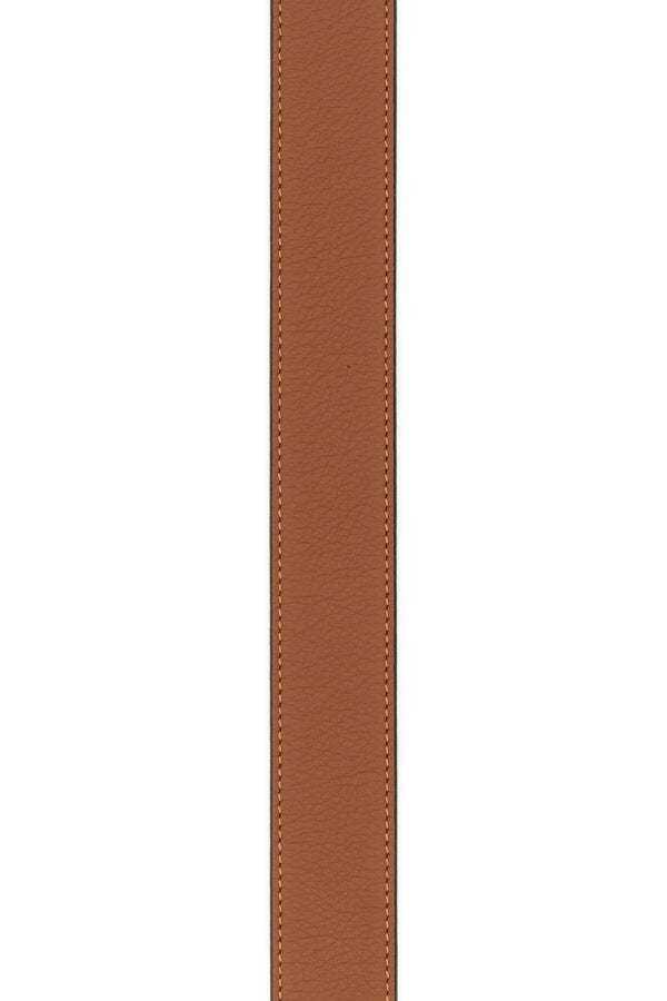 Loewe Men Caramel Leather Reversible Belt In Brown