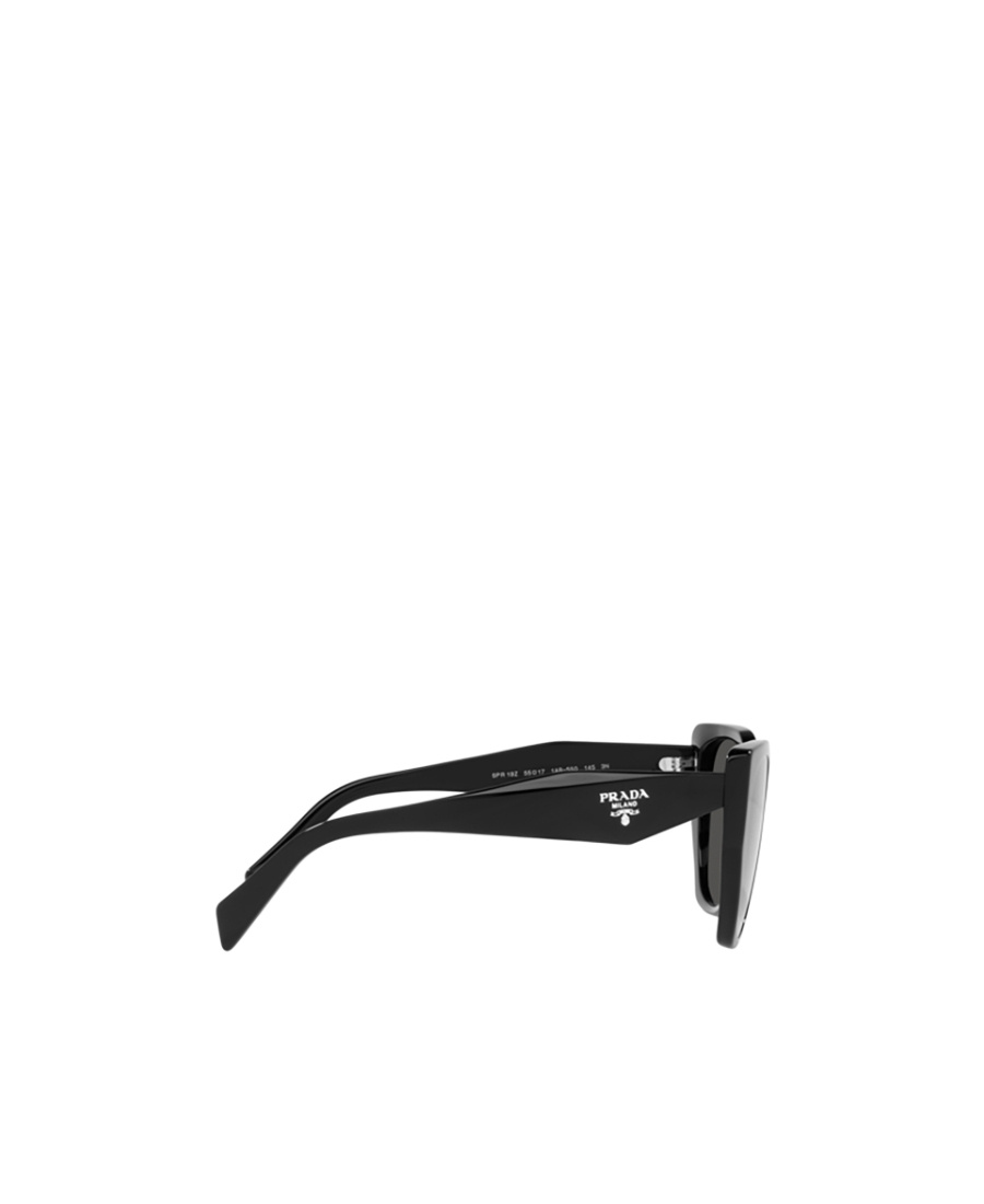 Prada Logo-plaque Sunglasses In Black
