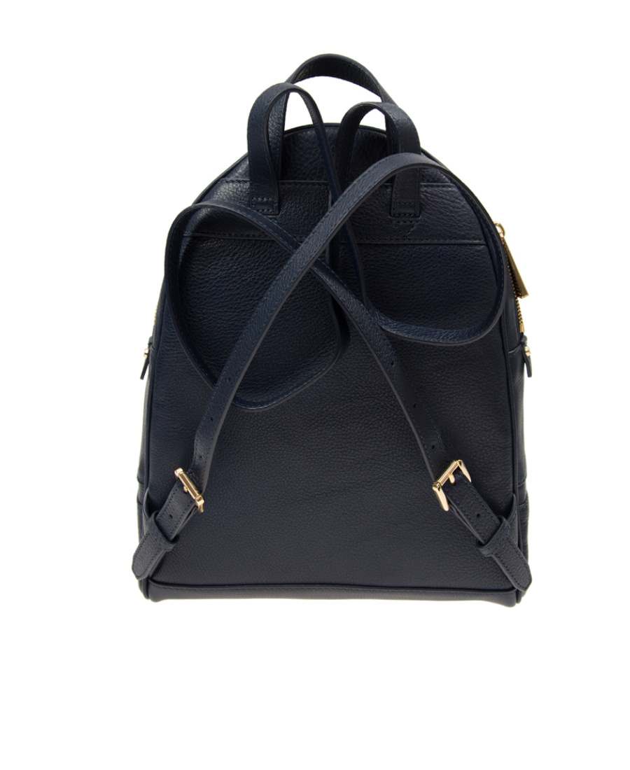 Michael Michael Kors Dark Blue Rhea Medium Backpack In Black