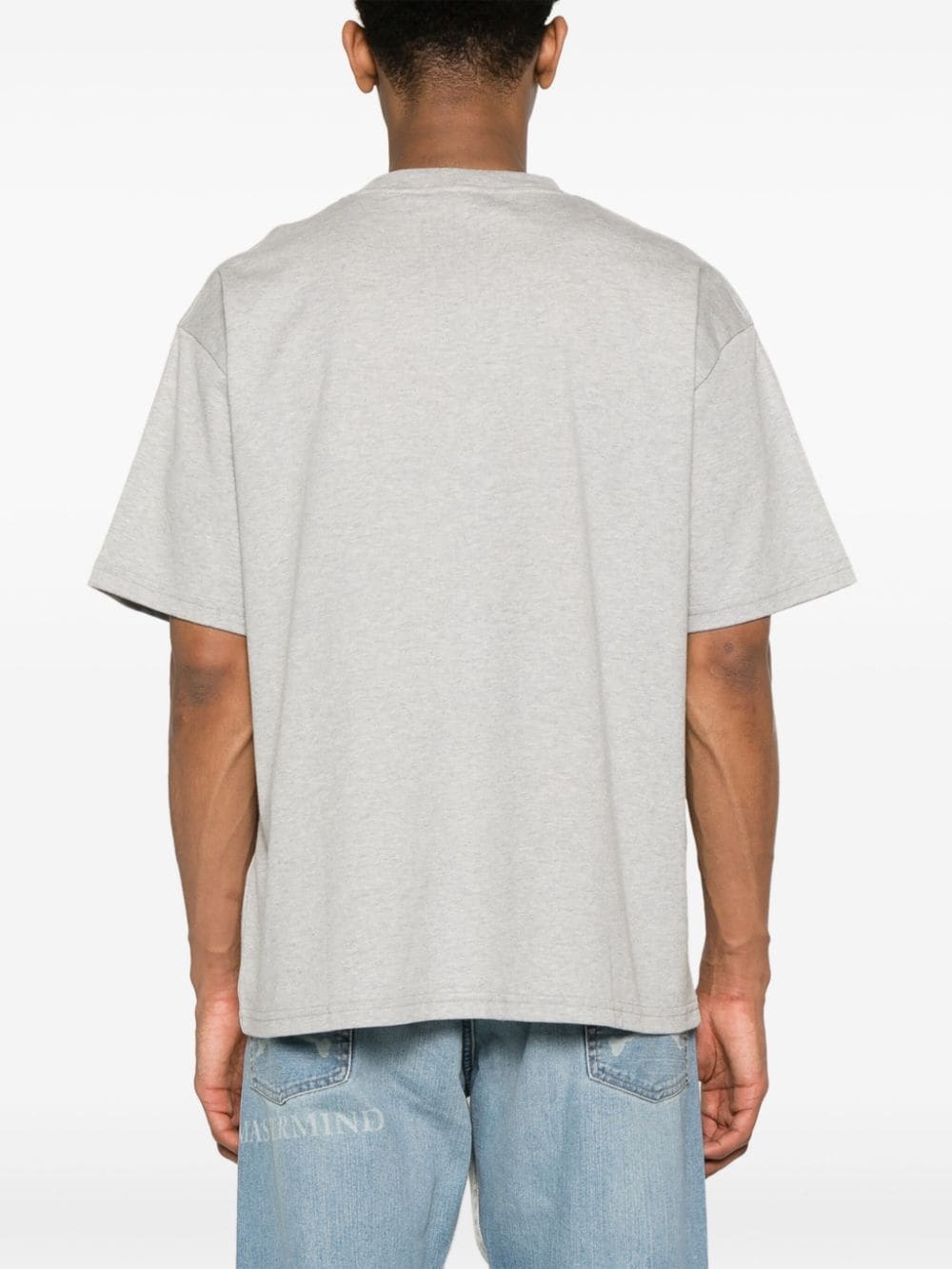 Gcds Man T-shirt Grey Size Xl Cotton In Gray