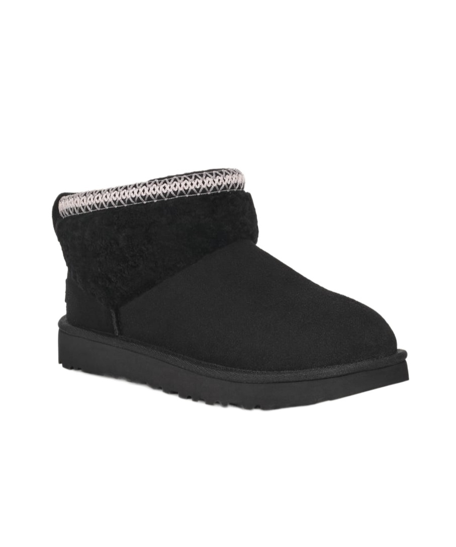 Ugg Round Head Snow Boots In Black