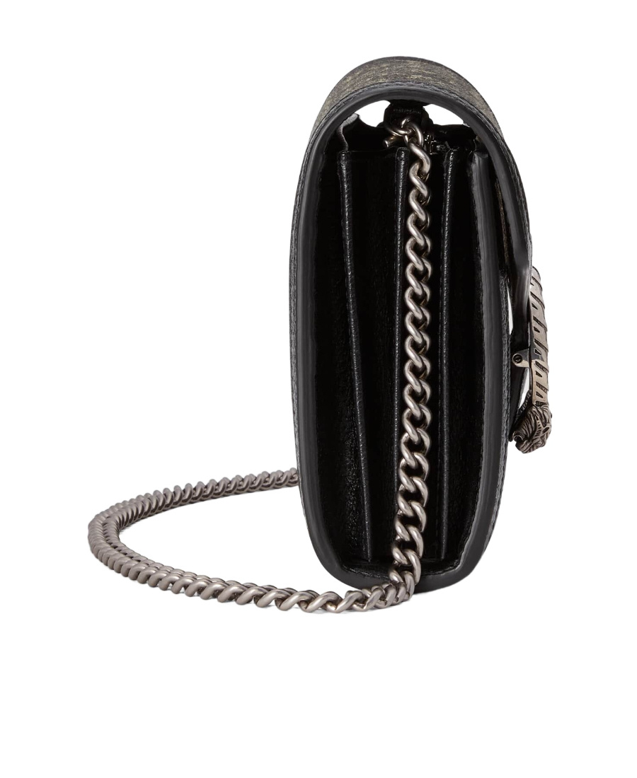 Gucci Dionysus Gg Mini Chain Bag In Black