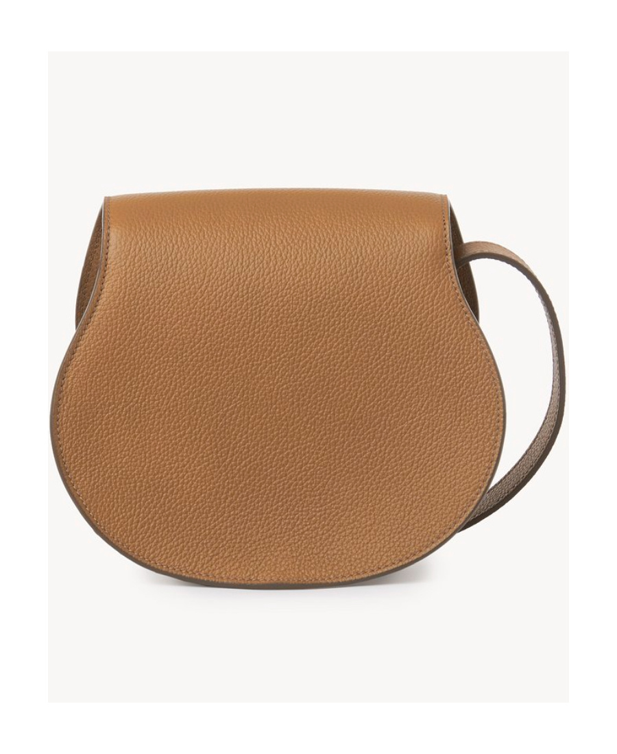 Chloé Tan Small Marcie Saddle Bag In Green