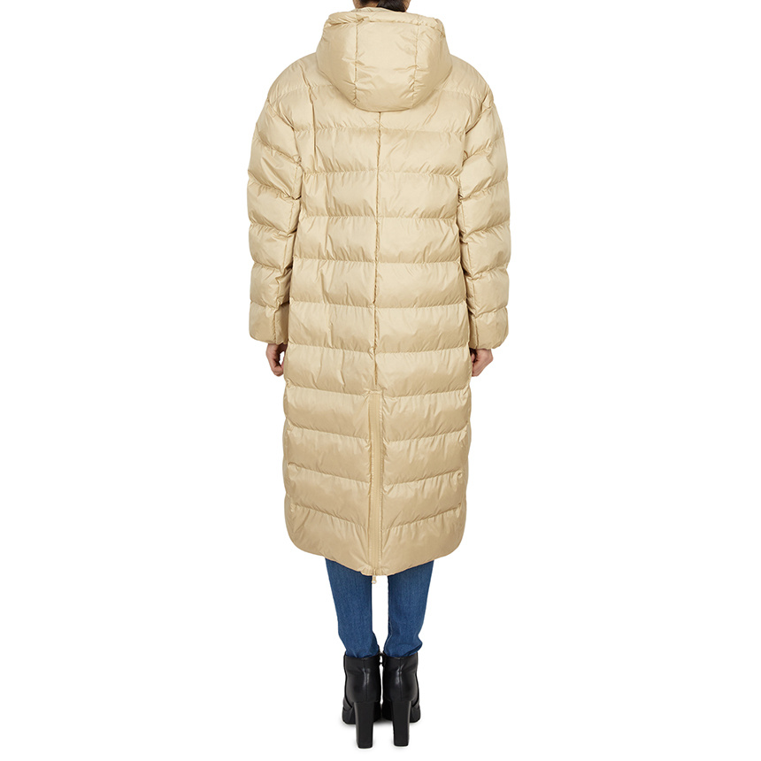Max Mara Long-sleeved Cotton-padded Jacket In Neutral