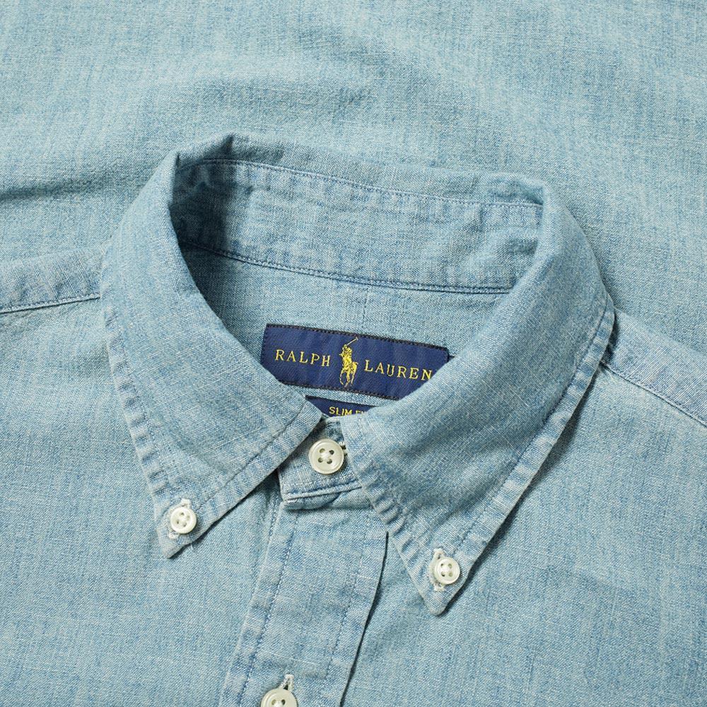 Polo Ralph Lauren Men Light Blue Logo Embroidered Shirt, Xl Luxury Shirts For Men Darveys