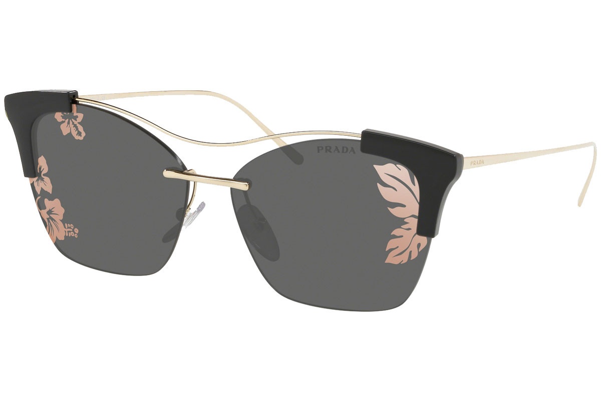 Prada Logo Sunglasses In Gray